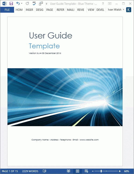 Software user manual example